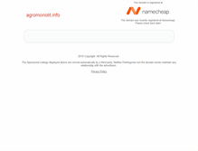 Tablet Screenshot of agromonolit.info